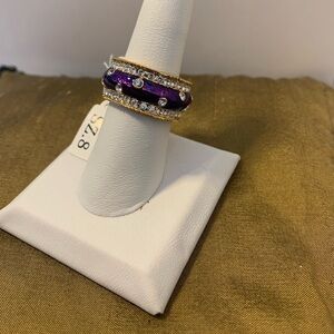 2026 Park Lane New Year Edition Elegant Purple & Gold Ring Size 8